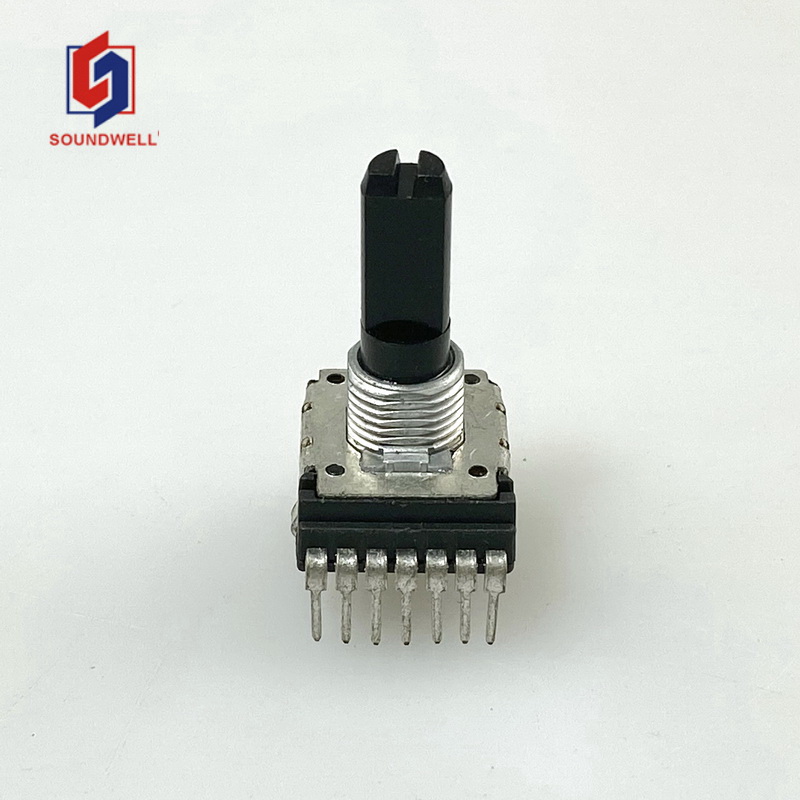 升威RK14 C10K单排7脚电位器音响功放调音台增益音量调节 20MM轴