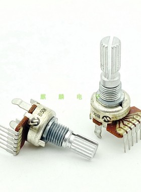12型单排6脚B50K双联收录机功放机音响音量电位器 BCL-3000收音机