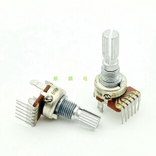 12型单排6脚B50K双联收录机功放机音响音量电位器 3000收音机 BCL