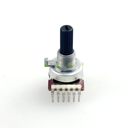 R161W50K单排6脚双联音量电位器