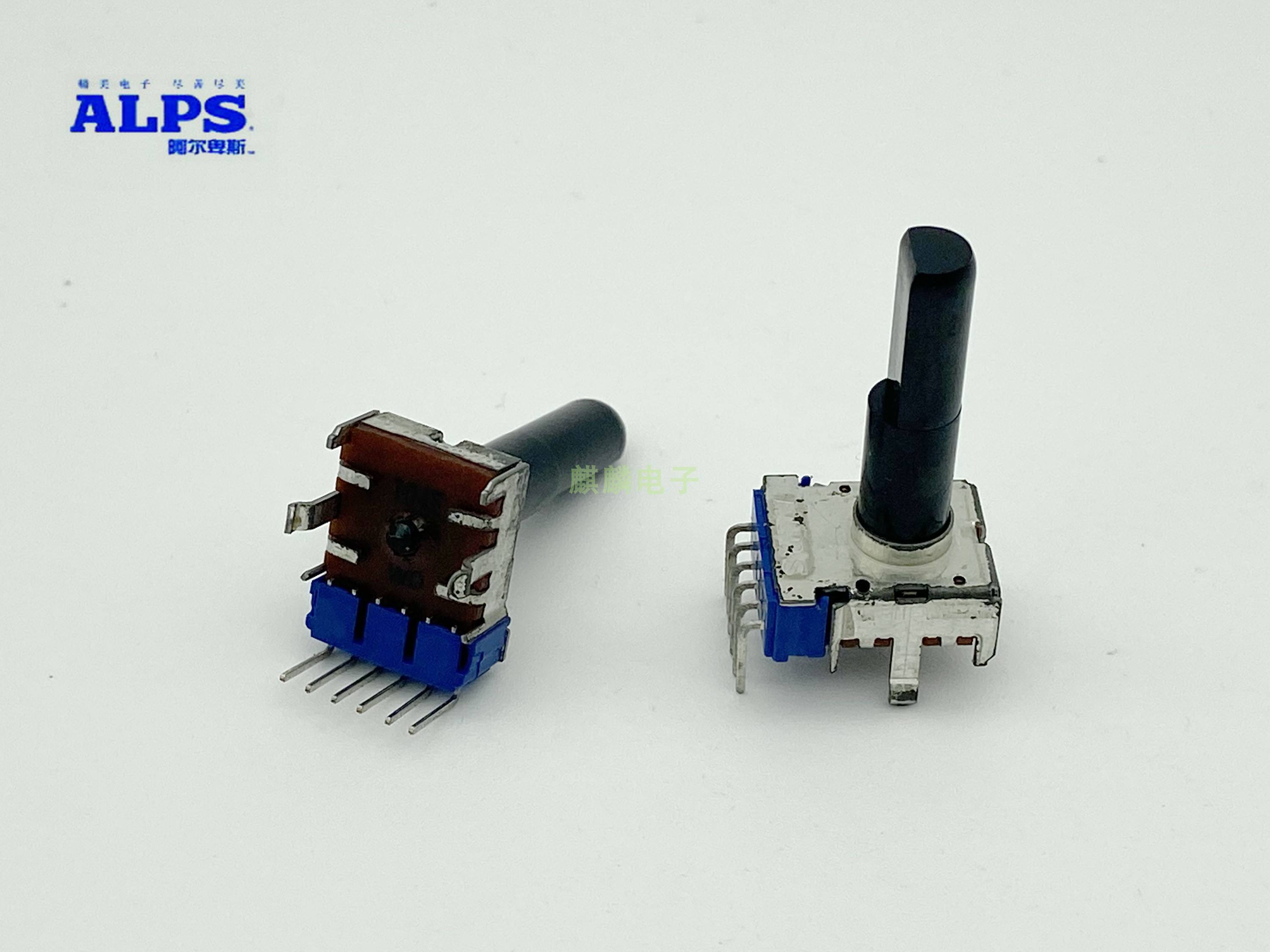 日本ALPS RK12L1230C2F双联6脚位电位器 E100K 20点步进轴长23MM