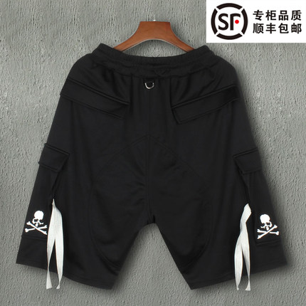 Mastermind Japan短裤20SS MMJ飘带黑色工装骷髅头暗黑风格