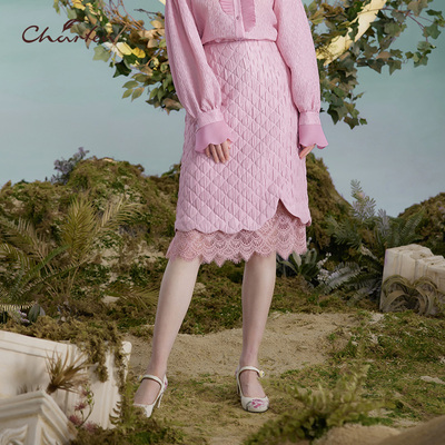 复古气质显瘦温柔中长半身裙女