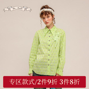 新款 CFD5D573 简约清新设计感个性 衬衫 5091T 工装 CHARFEN朝峰冬季