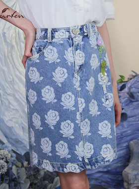 朝峰优雅俏皮A字裙半身裙短裙女CFD1B318-3007S