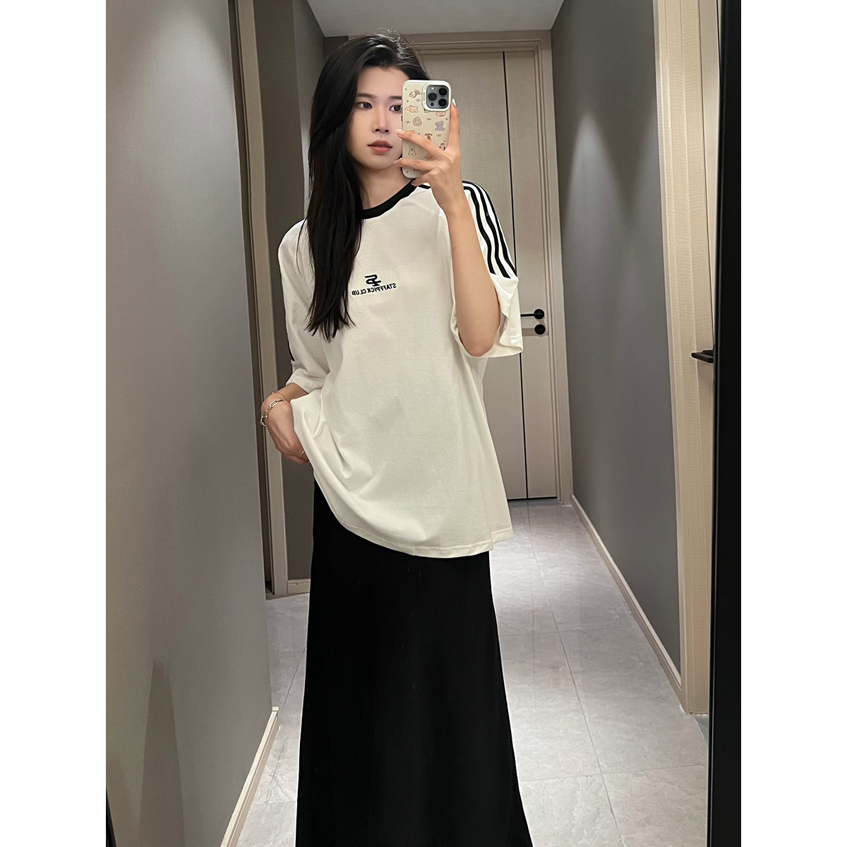 短袖美式薄款宽松棉男女