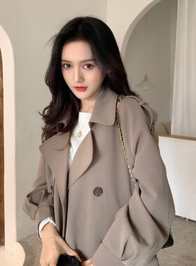 风衣女中长款2024年女神范春秋装