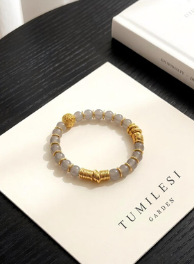 新中式复古玛瑙百搭盘缠手链女