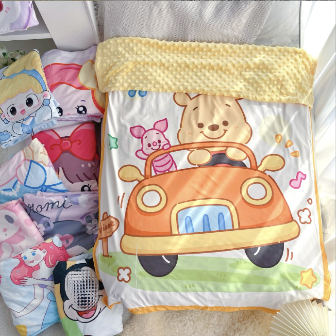 儿童豆豆毯春夏秋宝宝婴儿推车毯包被幼儿园安抚盖毯午休空调毯子