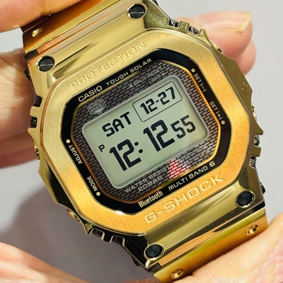 MIP屏卡西欧太阳能电波方块手表