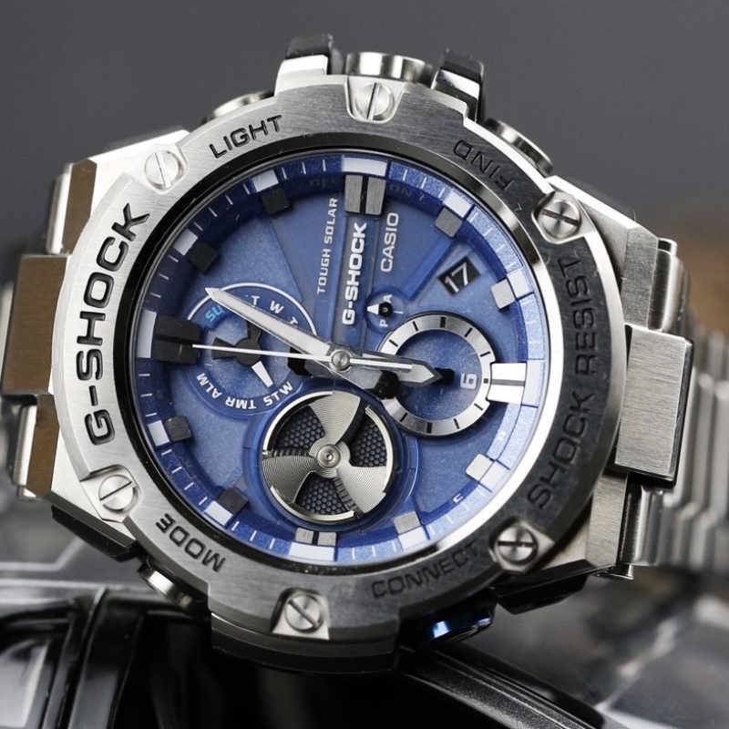 【黑悟空】卡西欧钢铁之心 GSHOCK限定太阳能蓝牙手表 GST-B100