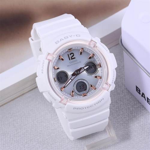 卡西欧BA110学生光能电波手表女