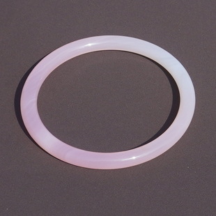 亏麻了方言高冰种粉紫白月光半山水渐变60mm轻奢高级感玉髓手镯A6