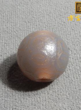 方言品牌精品烟紫色玛瑙云纹玛瑙散珠20mm大孔玉髓手链项链X7