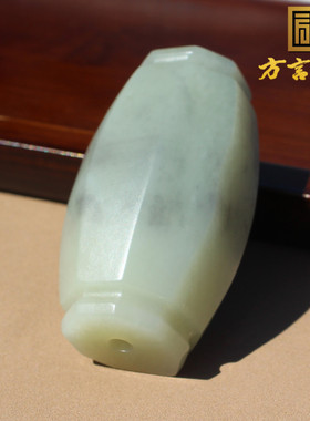 新疆青花籽料勒子玉吊坠挂件