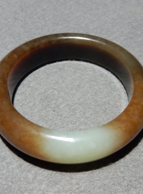 方言且末料红糖白玉高油手镯