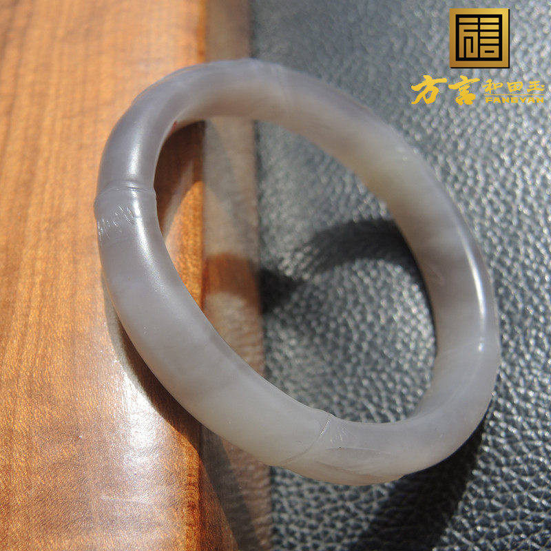 方言漏大师作品精工节节高精品特色仙女紫52点5mm紫罗兰色手镯子R