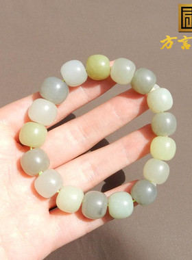 烟紫白玉黄口10mm糖果色老型手串
