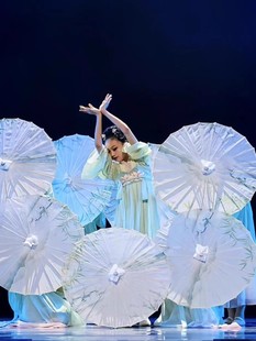 儿童如梦令古典舞蹈服满庭芳新款长袖汉服演出服元旦晚会古风初冬