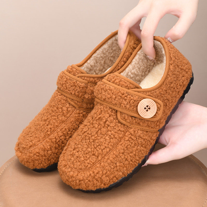 老北京棉鞋女冬季加绒保暖毛毛鞋加厚防滑豆豆鞋平底休闲妈妈棉靴,女鞋,棉鞋,淘宝优惠券,粉丝福利购,淘宝优惠卷
