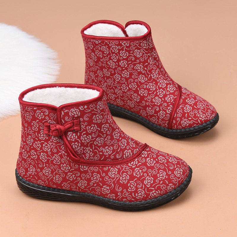 老北京棉鞋女冬季加绒保暖高帮妈妈鞋防寒老人奶奶鞋棉靴加厚防滑,女鞋,棉鞋,淘宝优惠券,粉丝福利购,淘宝优惠卷