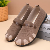 女士懒人单鞋 春秋老北京布鞋 防滑百搭休闲鞋 透气软底妈妈鞋 女新款