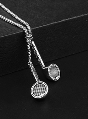 男女耳机型耳塞耳麦吊坠嘻哈hiphop蹦迪个性百搭项链潮长款颈饰品