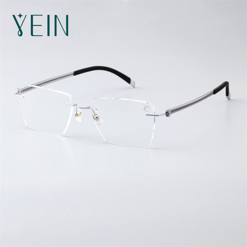 魅影眼镜yein时尚商务云克y5901钻石切边近视镜有龙则灵系列