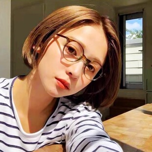 莉贝琳同款 6049 眼镜架波士顿日本进口板材眼睛框男手工复古小脸