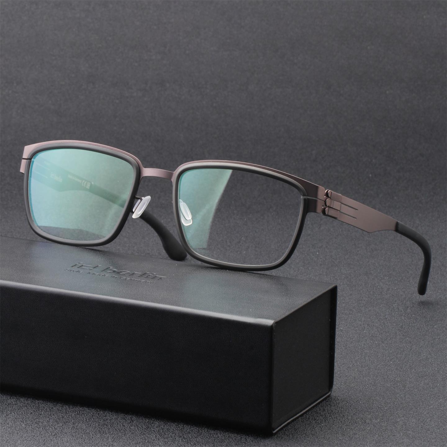 ic!berlin艾晰柏林德国薄钢超轻无螺丝无焊接近视眼镜框-Scandium