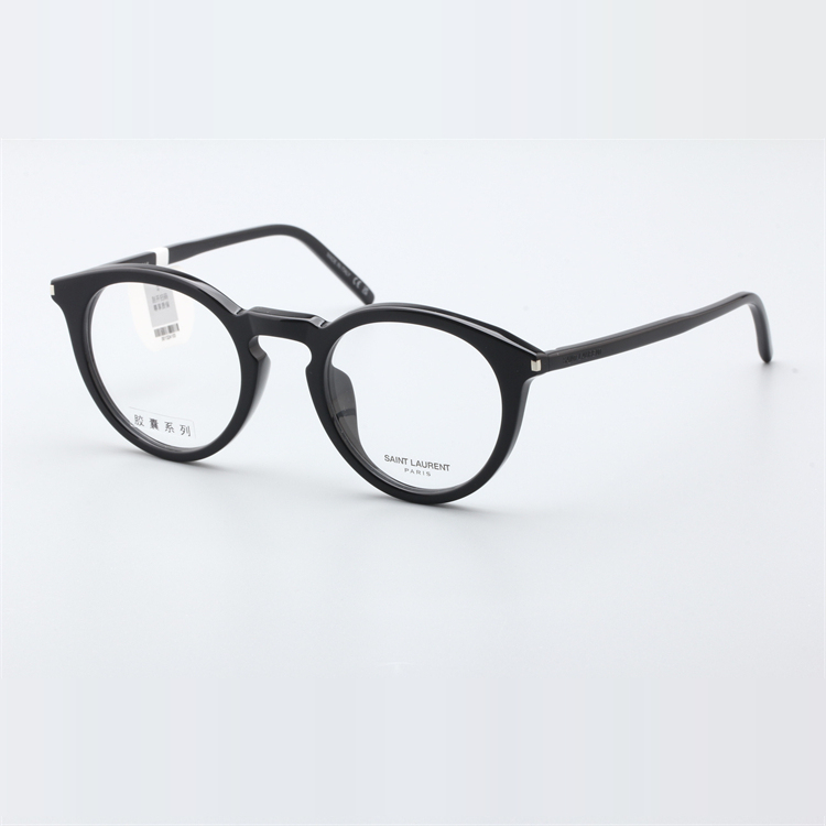 YSL眼镜框刘雯同款板材圆形时尚圣罗兰近视光学眼镜架女SL 347/F