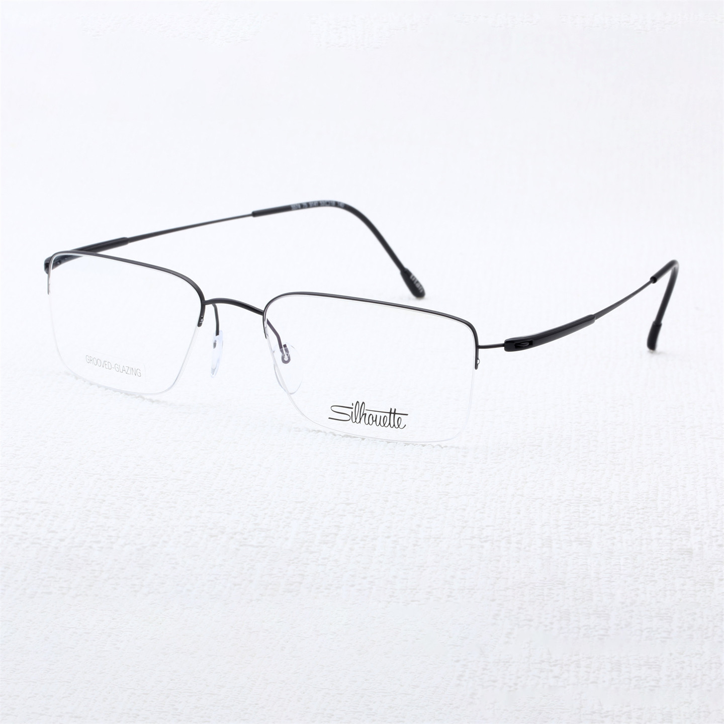 Silhouette/诗乐眼镜架方形半框钛金属商务男女光学眼镜架-5574
