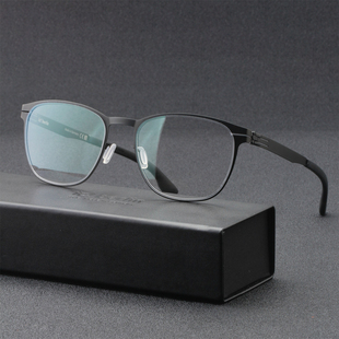 德国icberlin眼镜框近视生物钢无螺丝眼镜架男士大脸Stefan-K