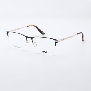 BMW德国宝马钛金属商务半框眼镜架男百搭方框近视镜框女BW5078
