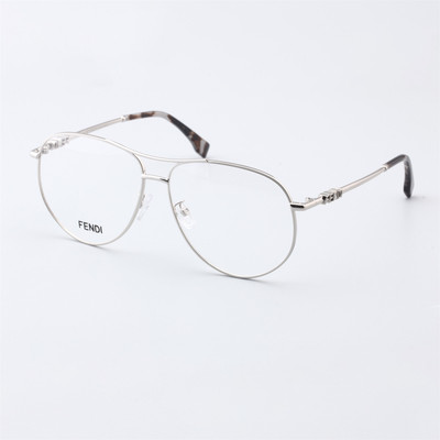 26新款FENDI/芬迪眼镜架男女时尚金属大框光学近视眼镜框FE50142U