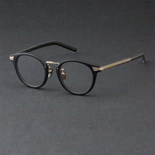 内藤熊八作日本超轻钛手作眼镜 商务复古眼镜近视眼镜N-407
