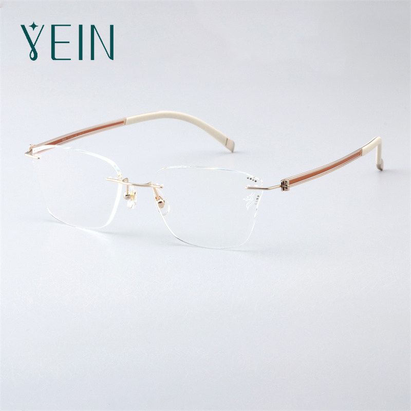 魅影眼镜yein休闲时尚云克y5900钻石切边近视镜有龙则灵系列