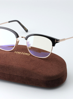 TOMFORD新款汤姆福特眼镜框男女款近视眉框金属眼镜架6002-K-B