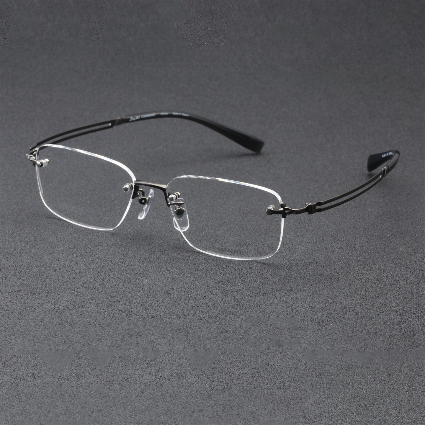 夏蒙线钛商务气质无框眼镜架