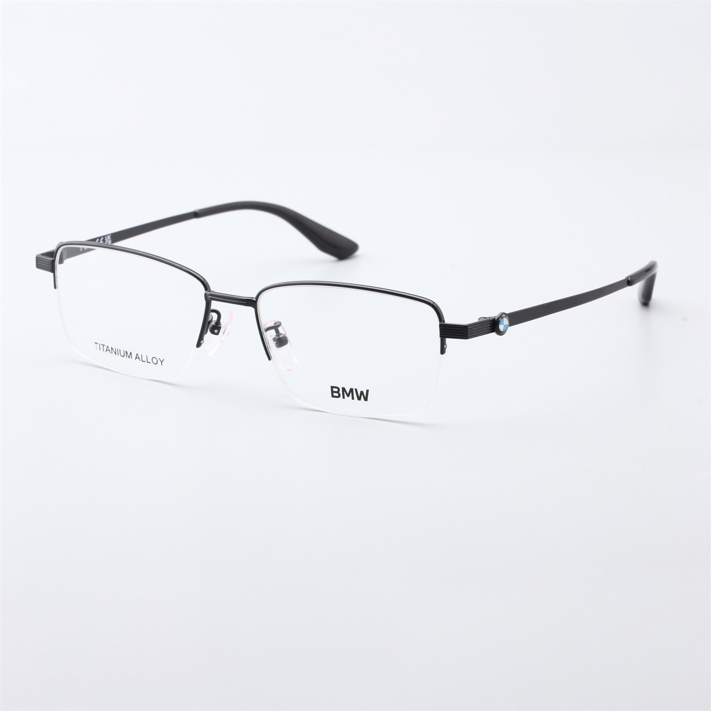BMW宝马德国钛金属方形近视眼镜框男百搭商务半框镜架女BW5041