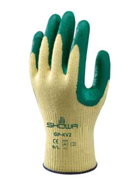 Showa SHO3802 昭和 GP-KV2R 黄色凯夫拉工作手套 8号丁腈涂层