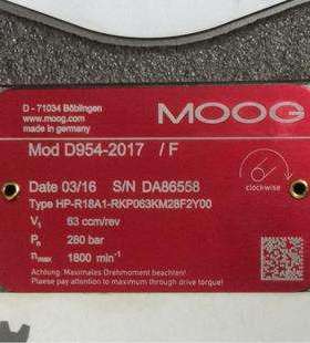 D954-2017/F HP-R18A1-RKP063KM28F2Y00 # MOOG//穆格 液压泵
