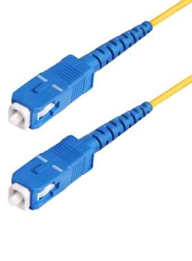 Startech SPSMSCSC-OS2-100M 星科 SC到SC双工单模OS2光纤电缆 黄