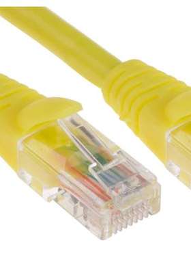 RS PRO RS PRO 2M Cat5e 黄色 RJ45 公头 RJ45 公头 U/UTP 无屏蔽