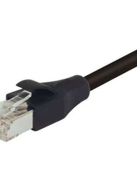 L-Com TRD695DSZ-BLK-3 TRD 3英尺 Cat6 黑色 RJ45 转公 RJ45 公