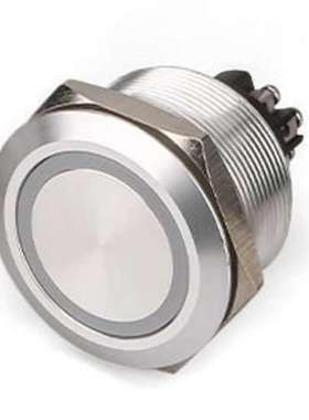 RS PRO RS PRO 照明按钮开关 瞬时面板安装 30.2毫米 DPST 绿色 L