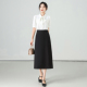 职业半裙中长裙包臀a字西装 黑色面试半身裙女2025春秋款 新款 裙子