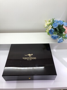 SEOSEOO袋鼠正品男士真皮自动扣腰带男头层牛皮商务皮带礼盒装金