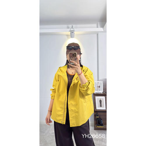 26658香港芸卉2026秋新款大码女装显瘦风衣时尚遮肉外套百搭开衫