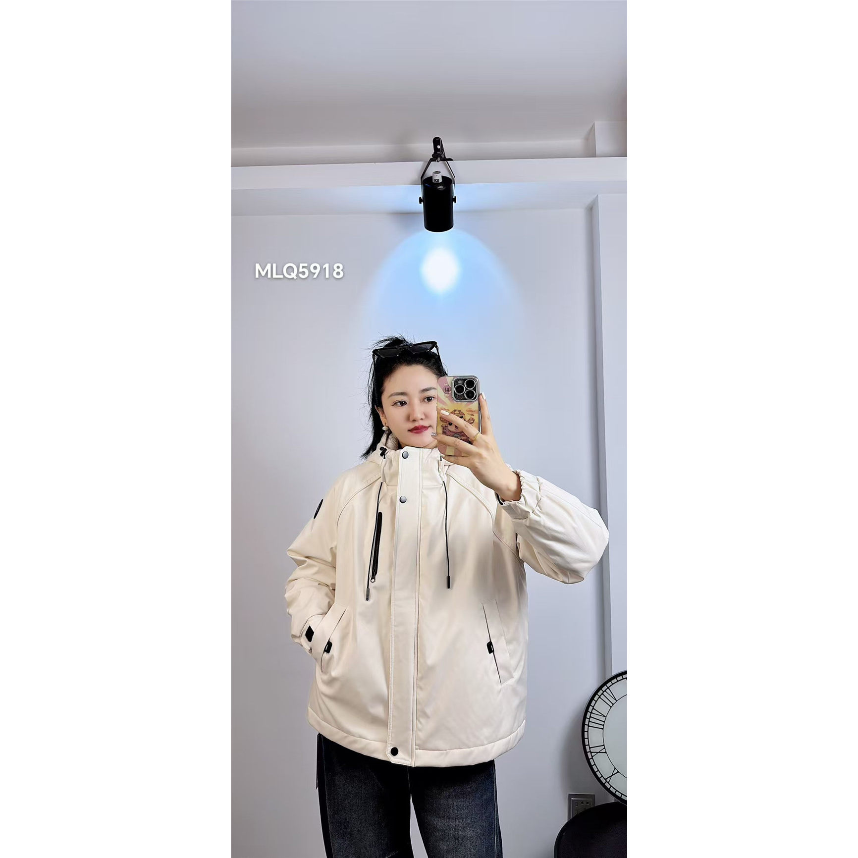 5918米莱奇2025冬新款大码女装显瘦棉服遮肉时尚棉衣百搭丝棉外套